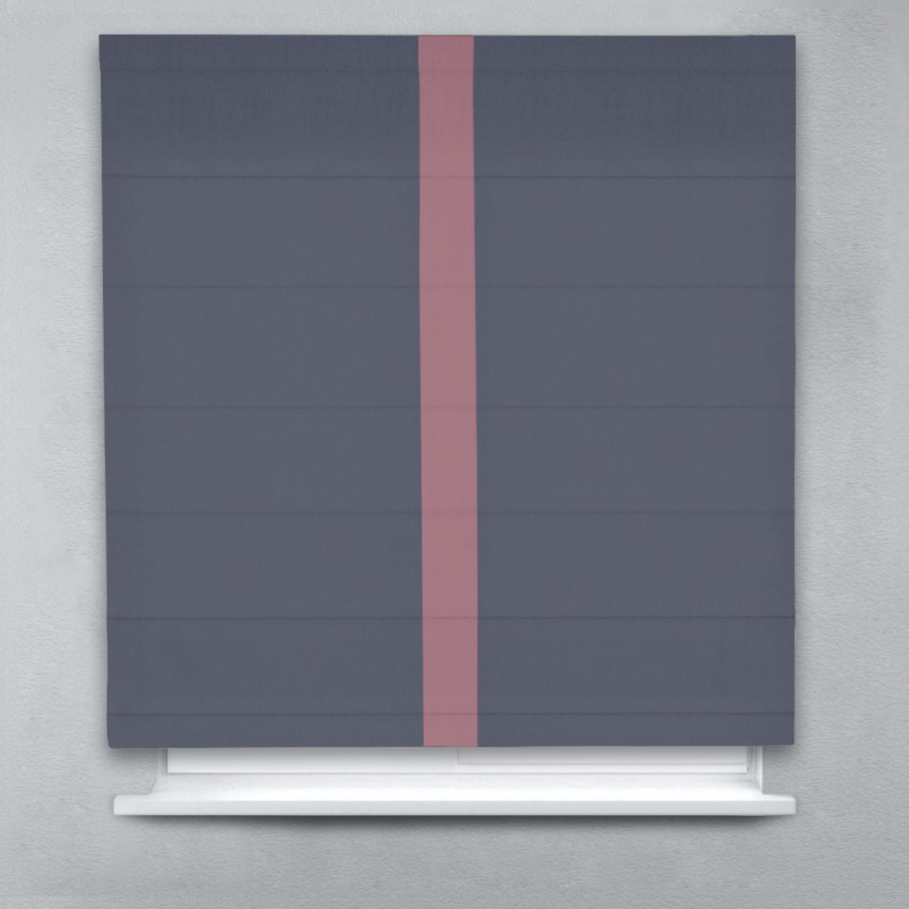 Римская штора Блэкаут Перфект с кантом по центру 150х170 см Графитовый/Пудровый