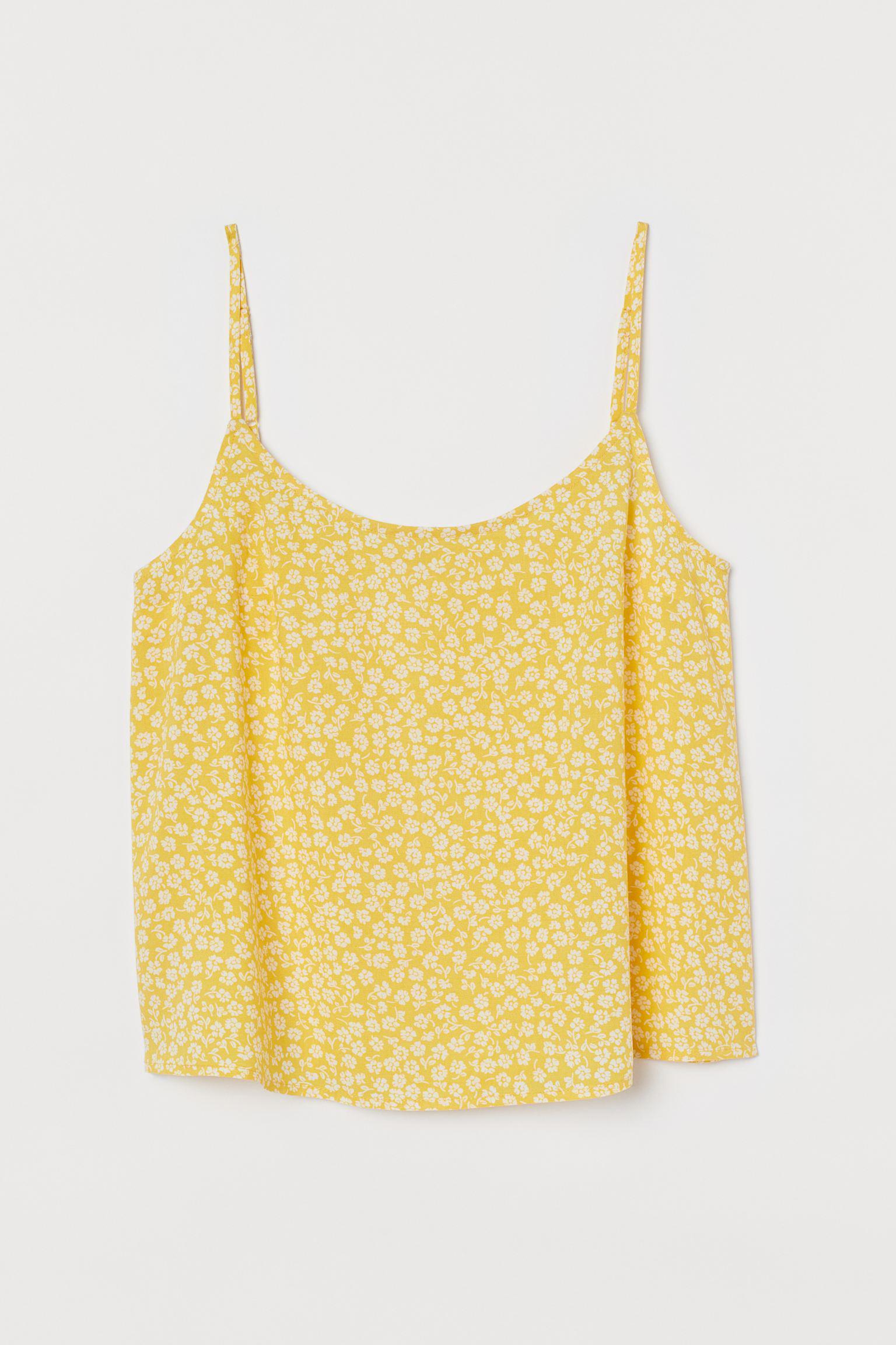 Топ цветочнный принт р. 40 Желтый (8605251sm)