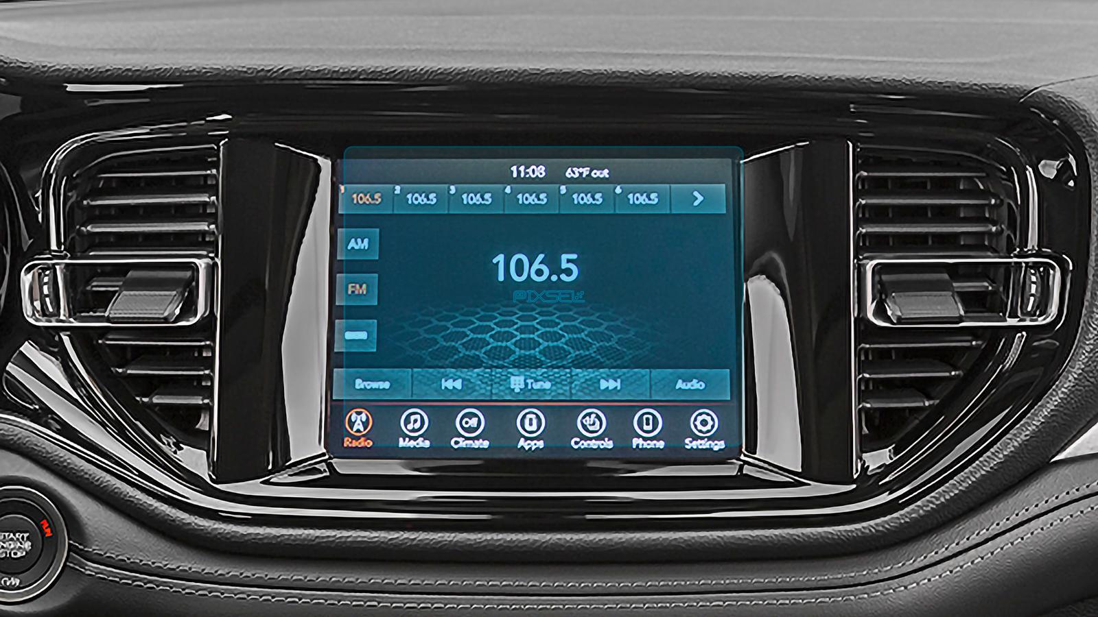 Стекло защитное Pixsel гибридный глянец на монитор Dodge DURANGO 8,3“ 2021