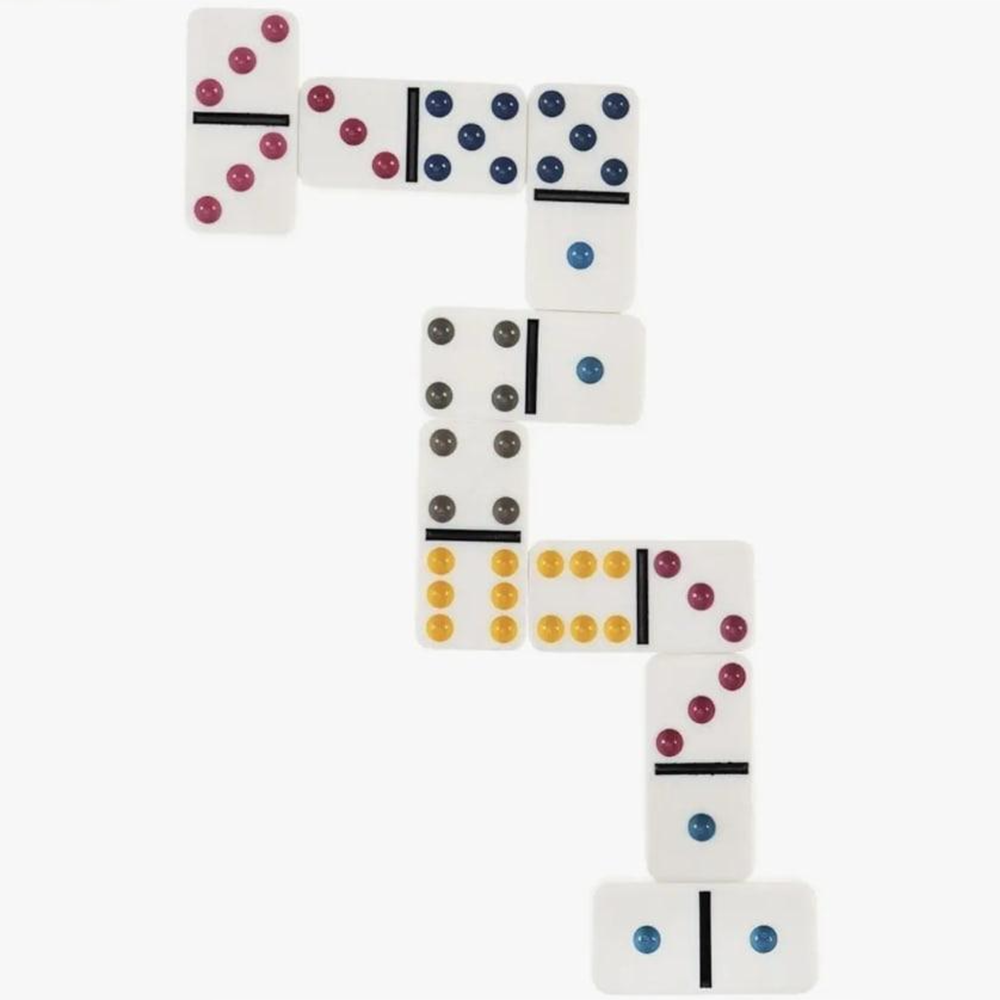 Домино 5010F 28 косточек цветные точки 6 цветов (37-84188) - фото 8 Домино 5010F 28 косточек цветные точки 6 цветов (37-84188) - фото 8