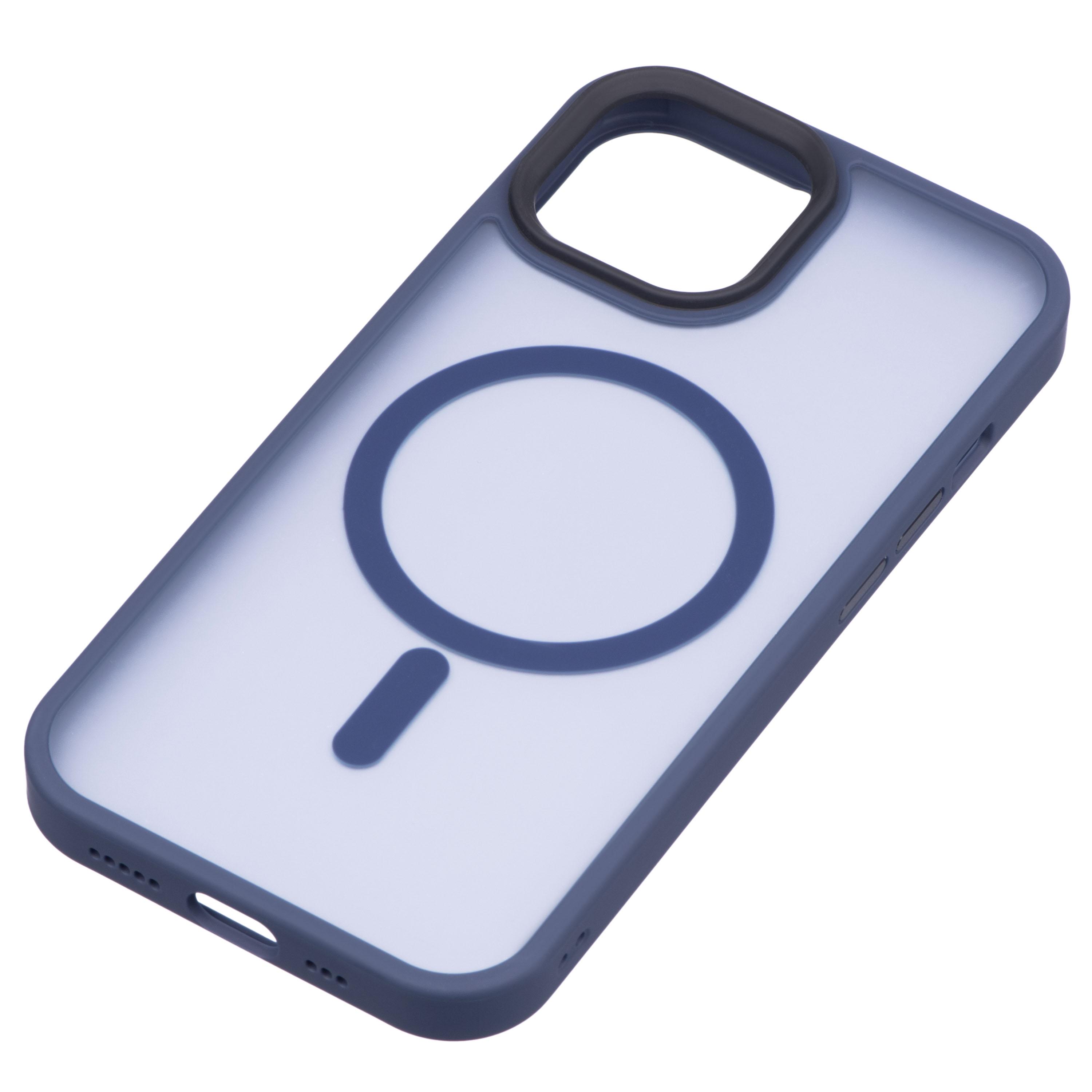 Чехол 2E Basic для Apple iPhone 15, Soft Touch MagSafe Cover, Dark Blue (ERC-2E-IPH-15-OCLS-DL) - фото 2