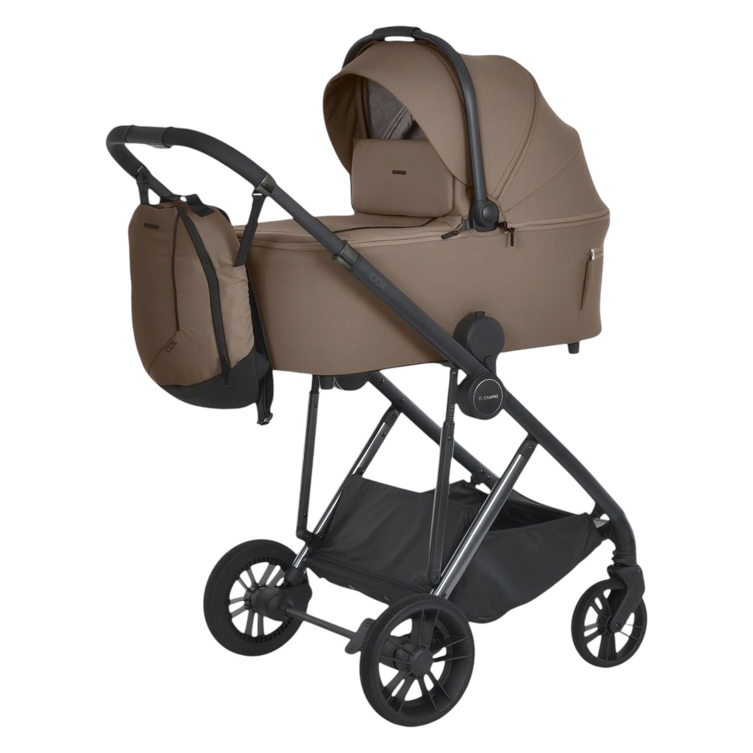 Коляска 2в1 El Camino ME 1190 з люлькою та прогулянковим блоком Hot Chocolate (34190029)
