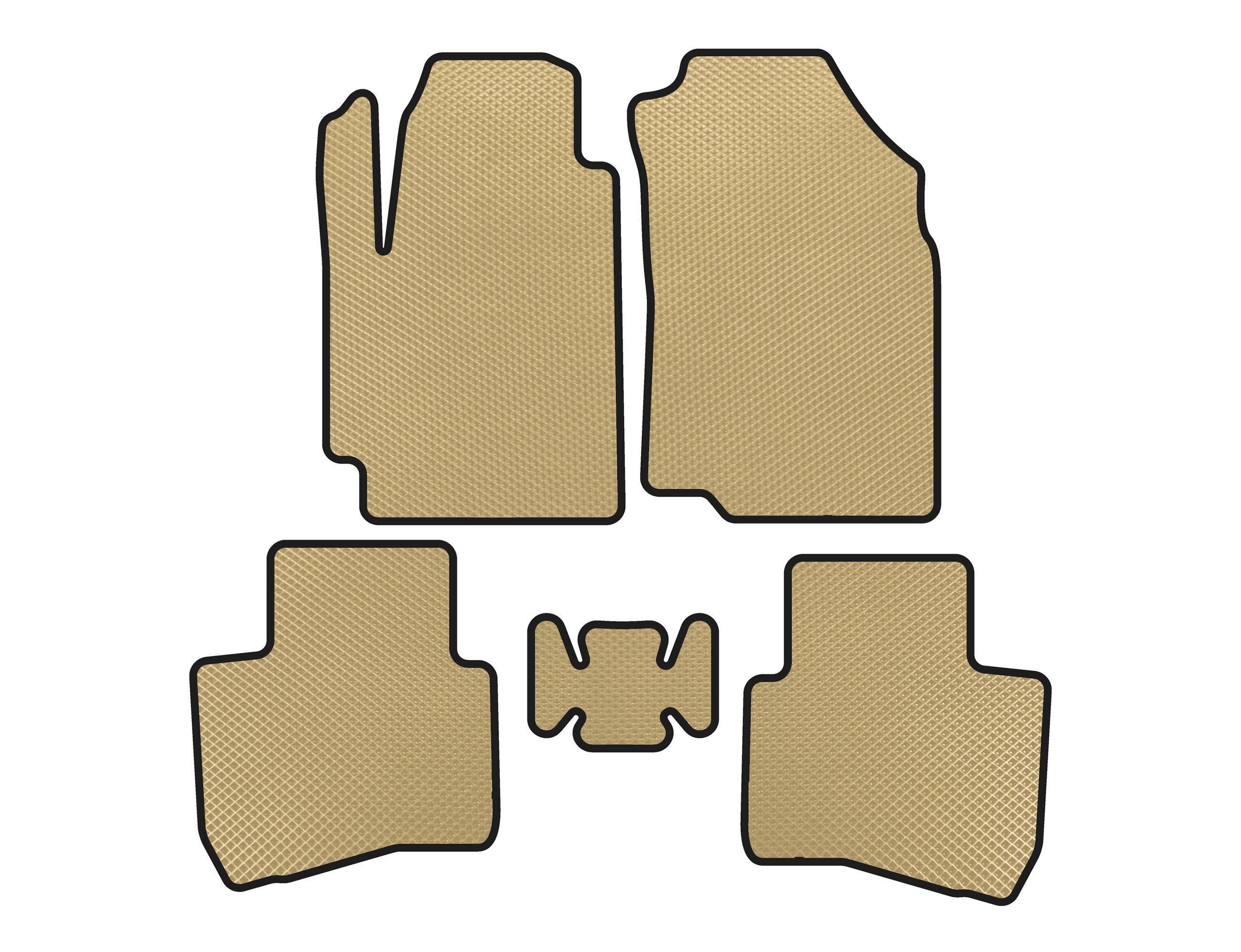 Коврики EVA Digital Designs для JAC S2 2014-2020 гг. Бежевый (138726)