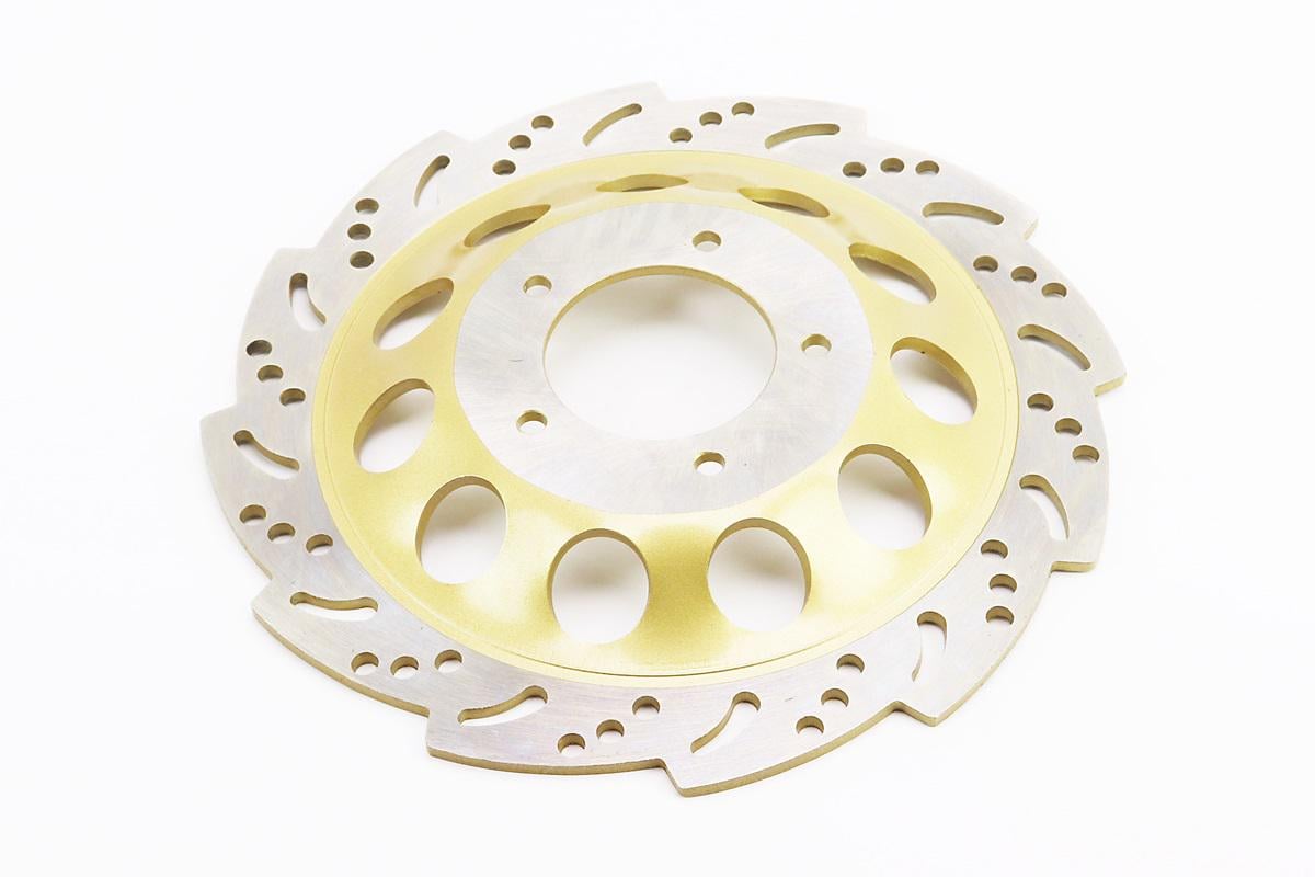 Диск тормозной передний к мотоциклу Viper-Zongshen YX-150-10/d-238 мм посадочный 58 мм межболтовое 74,5 мм 3 отверстия (V200N)