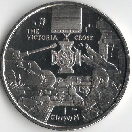 Коллекционная монета Остров Мэн 1 крона 2004 Награда Крест Виктории UNC (KM#1224) Коллекционная монета Остров Мэн 1 крона 2004 Награда Крест Виктории UNC (KM#1224)