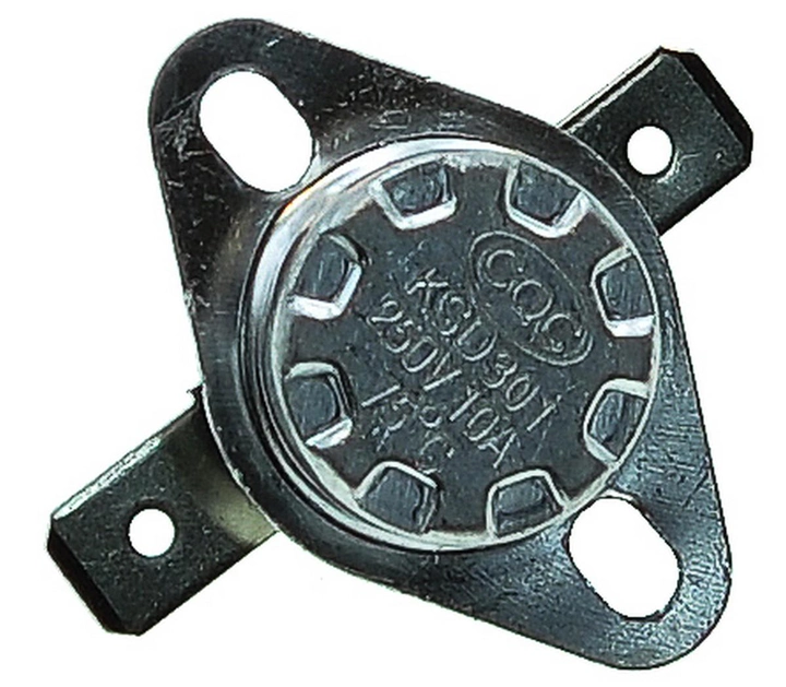 Термореле KSD 301 70°C 10A 250V с кнопкой для утюгов и обогревателей (tr066)