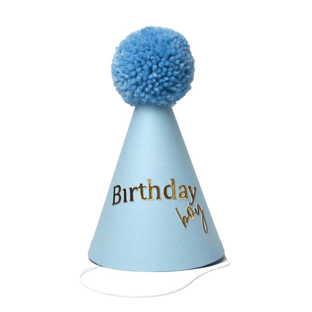 Ковпачок іменинника Birthday boy Блакитний - фото 2 Ковпачок іменинника Birthday boy Блакитний - фото 2