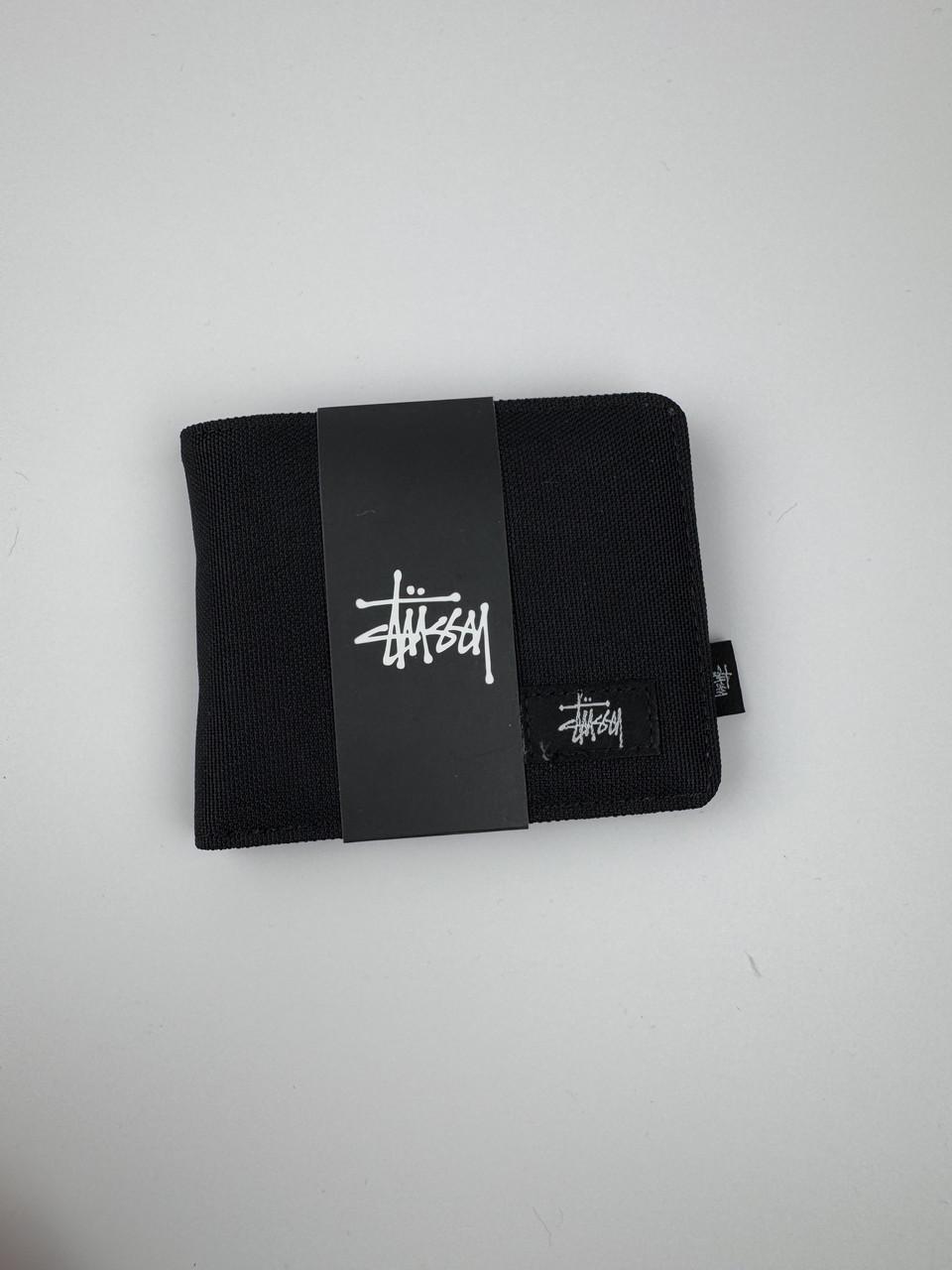 Кошелек Stussy компактный раскладной Черный Кошелек Stussy компактный раскладной Черный
