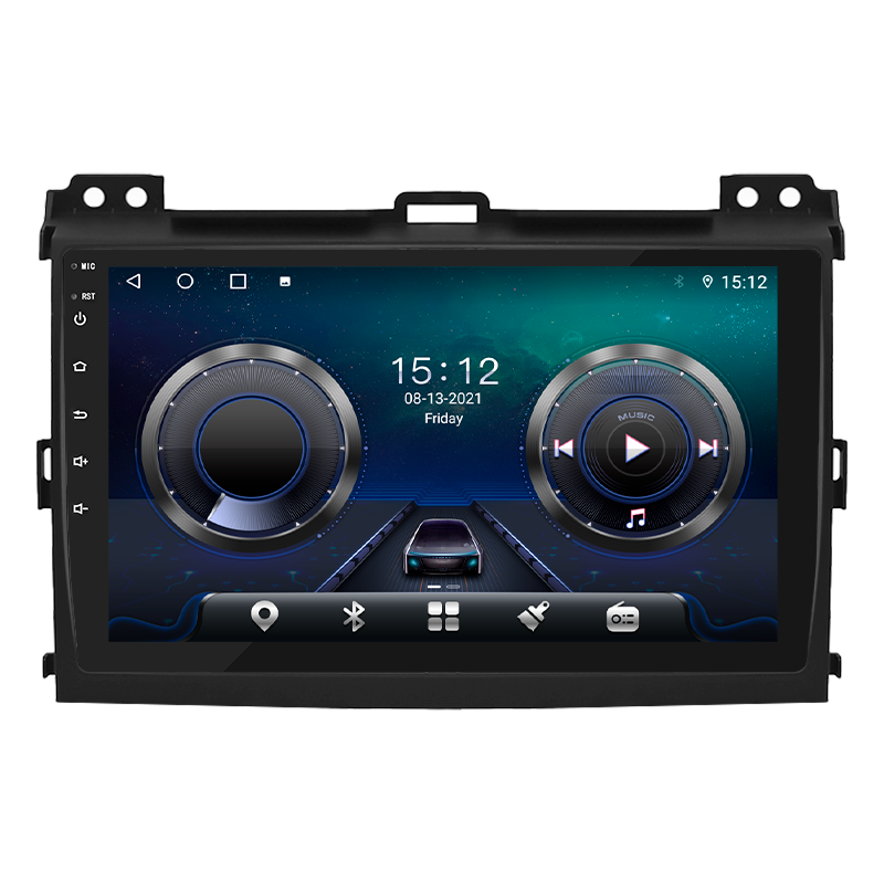 Магнитола штатная Lesko Toyota Land Cruiser Prado (2002-2009г.) 9" 4/32Gb 4G+CarPlay Premium GPS Android