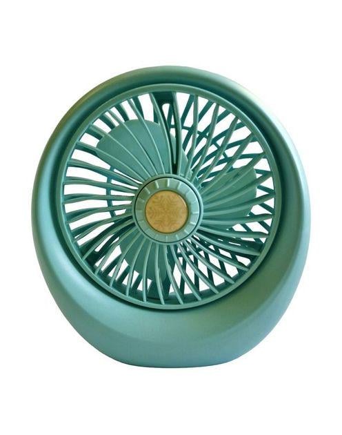 Вентилятор аккумуляторный настольный DianDi Mini Fan SQ-1978A с USB-зарядкой Бирюзовый (29711201)