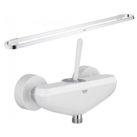 Набор смеситель и полотенцедержатель Grohe 23430LS041058000 Eurodisc Joy 23430LS0 Selection 41058000 Белый (81351)