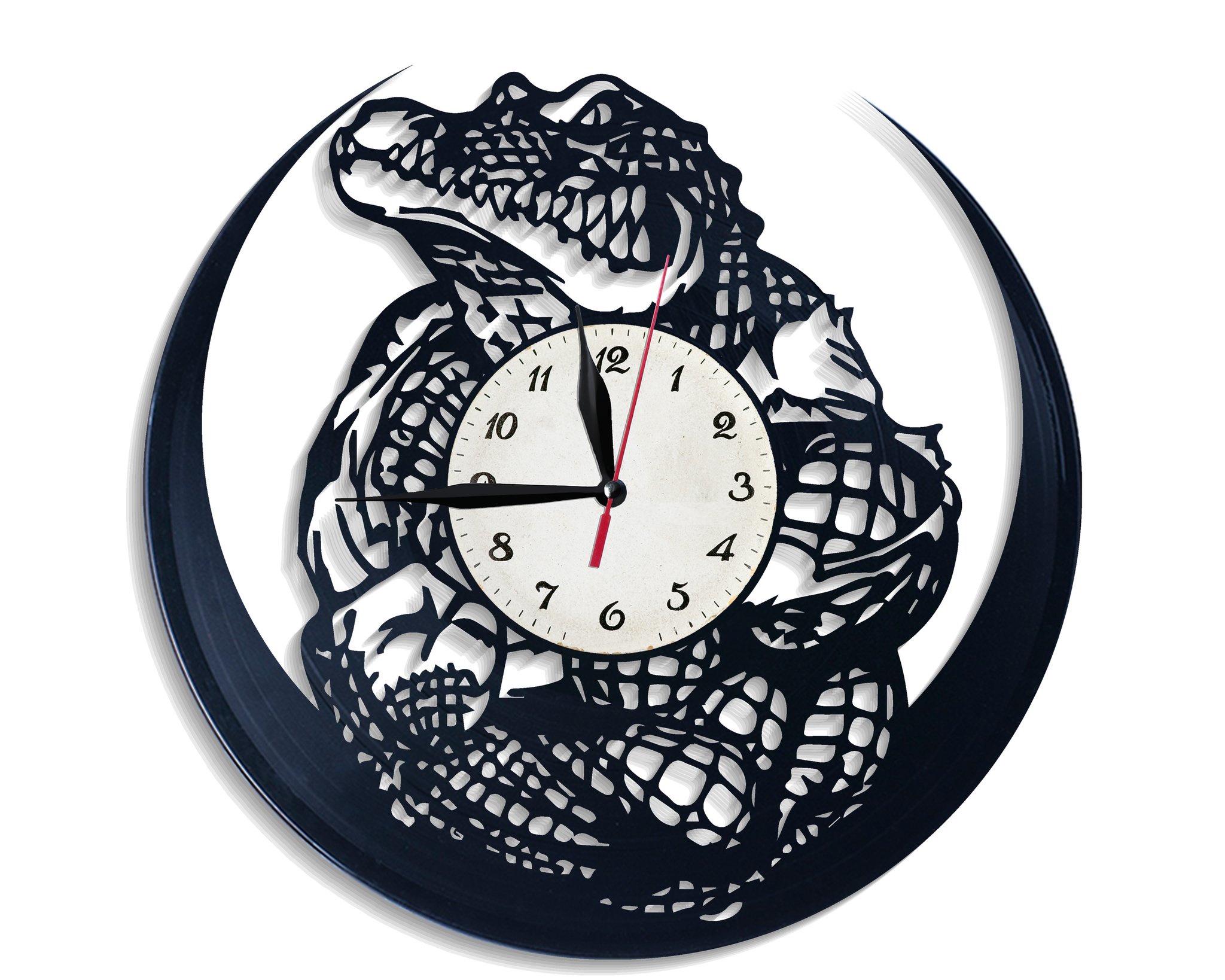 Часы настенные Крокодил 2509 из виниловой пластинки