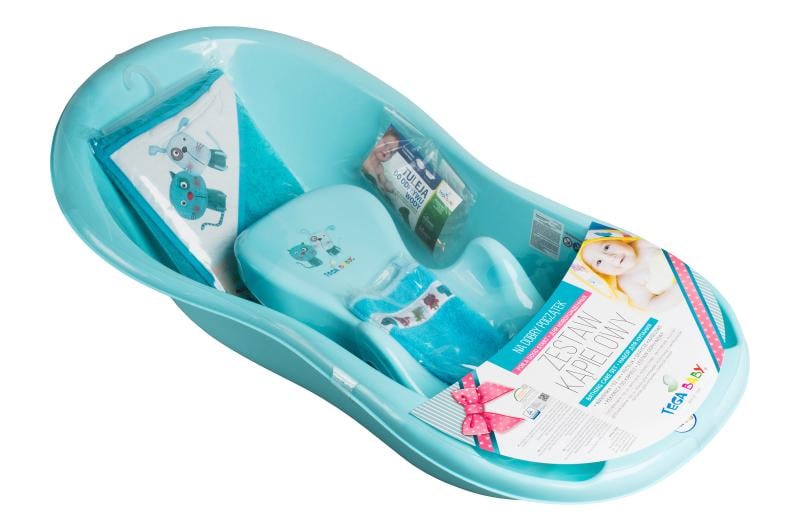 Ванна для купання Tega Baby Lux 102 см з рушником і рукавичкою (98500)