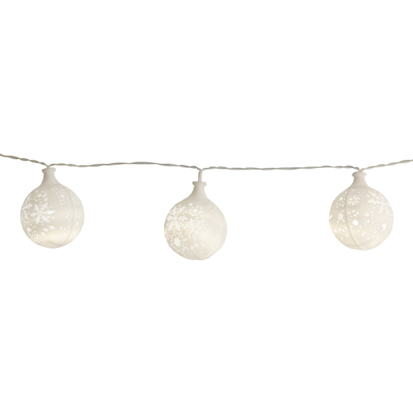 Гирлянда снежные шарики Flakey 135 см (726-73)