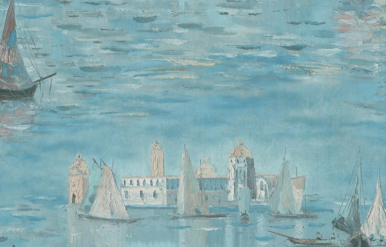 Обои флизелиновые SINTRA Regatta 542736 декор винил горячего тиснения 1,06х10,05 м Разноцветный