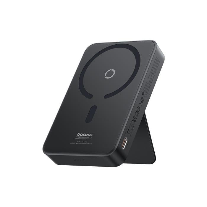 Повербанк BASEUS Magnetic MagPro 5000mAh 20W с беспроводной зарядкой Qi 15W Black (P10064101123-00)