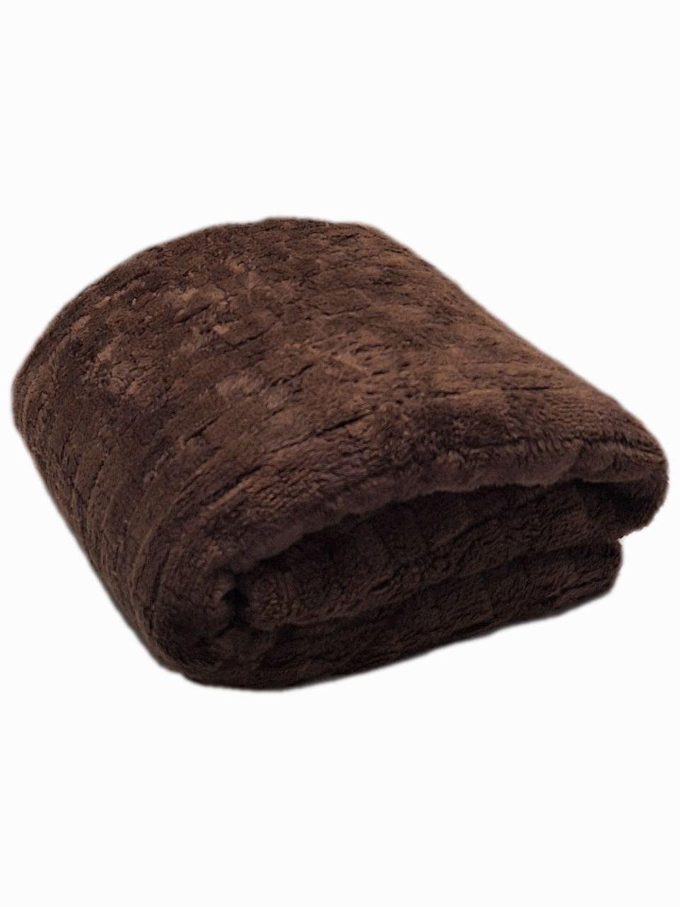 Плед полуторный флисовый Colorful Home Мозаика 150x200 см Шоколадный (1259) - фото 1 Плед полуторный флисовый Colorful Home Мозаика 150x200 см Шоколадный (1259) - фото 1