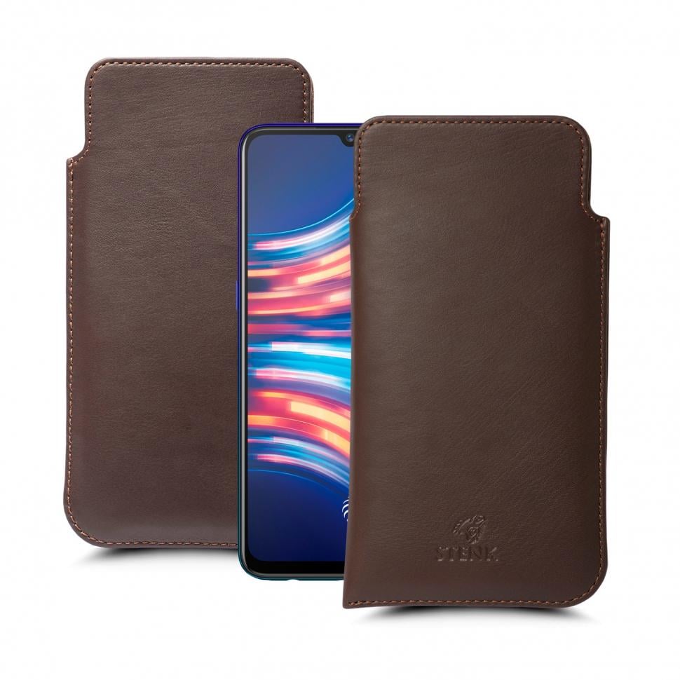 Футляр Stenk Elegance для Vivo V17 Neo Коричневый (63404)