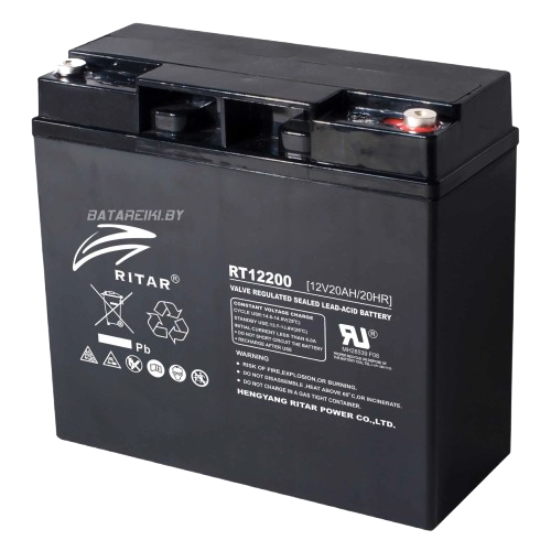 Аккумуляторная батарея Ritar RT12200 AGM 12V 20 Ah F2 Черный (35386517) Аккумуляторная батарея Ritar RT12200 AGM 12V 20 Ah F2 Черный (35386517)