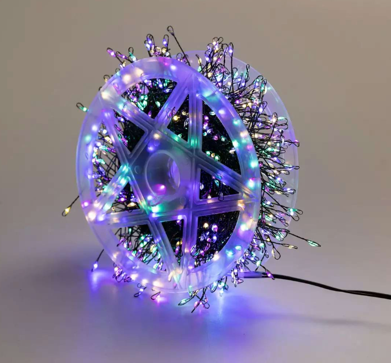 Гірлянда-нитка Роса Хвойна лапа 640 LED 30 м Різнокольоровий - фото 7
