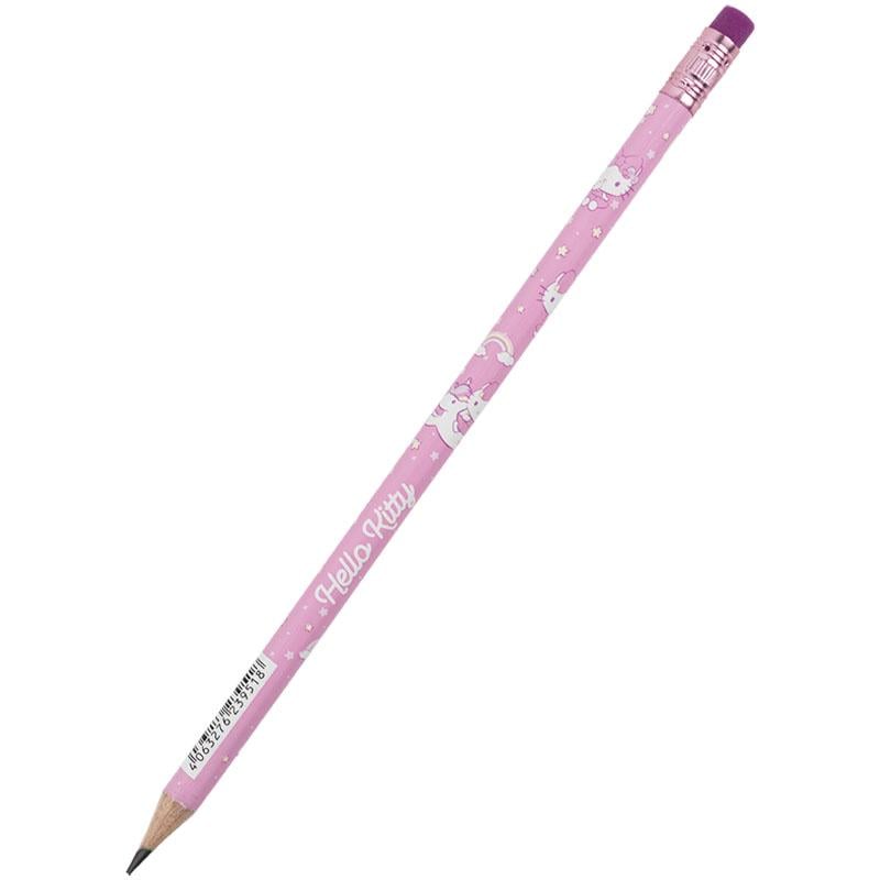 Карандаш чернографитный KITE Hello Kitty с резинкой (HK25-056)