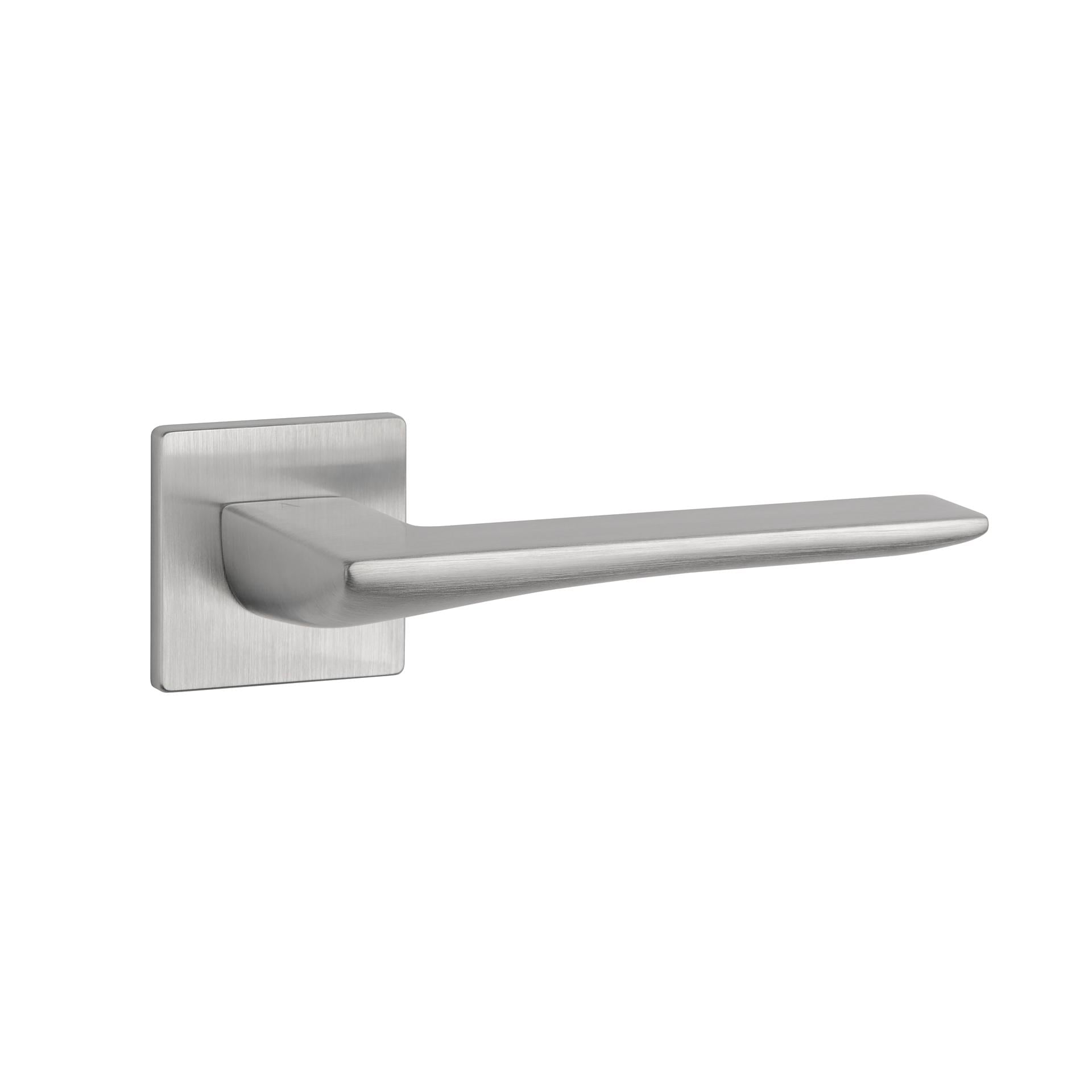 Дверная ручка APRILE Iris Q 5S AS 2 шт. на розете super slim Матовый хром брашированный (45-690)