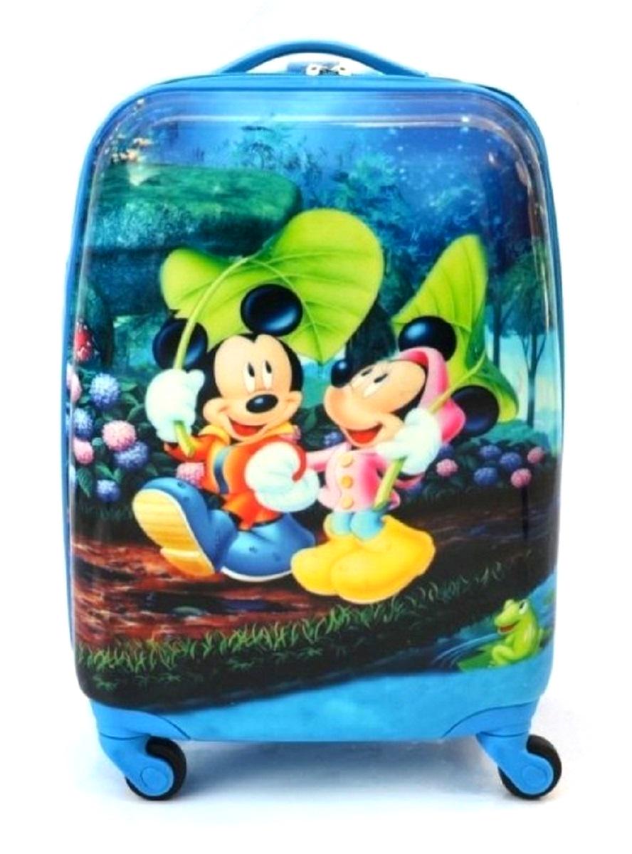 Чемодан детский пластиковый Микки Маус 42 см 4 колеса (Bp188201)