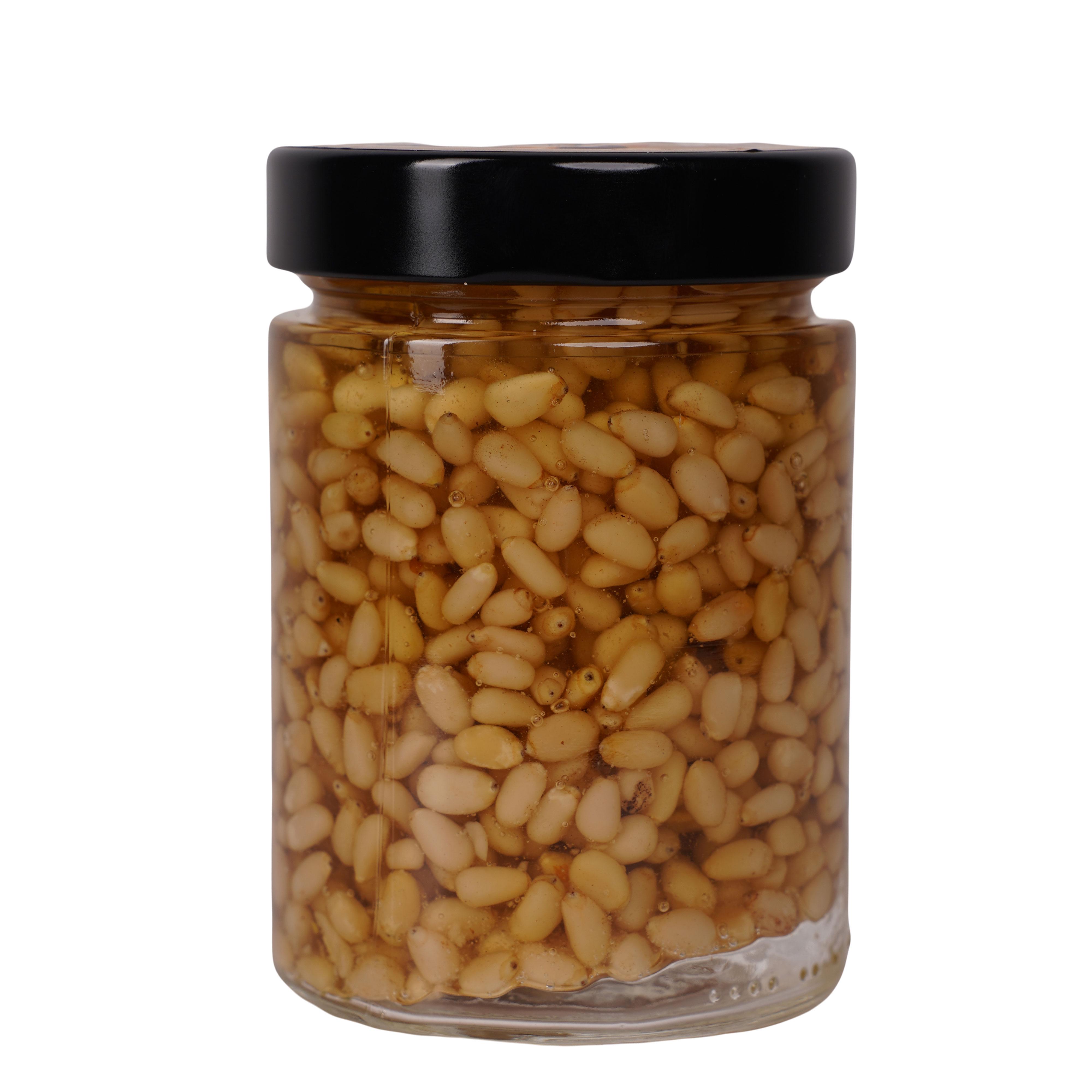 Мед акациевый пчелиный с кедровым орехом Золотой Нектар в стеклянной банке украинский 215 г Мед акациевый пчелиный с кедровым орехом Золотой Нектар в стеклянной банке украинский 215 г