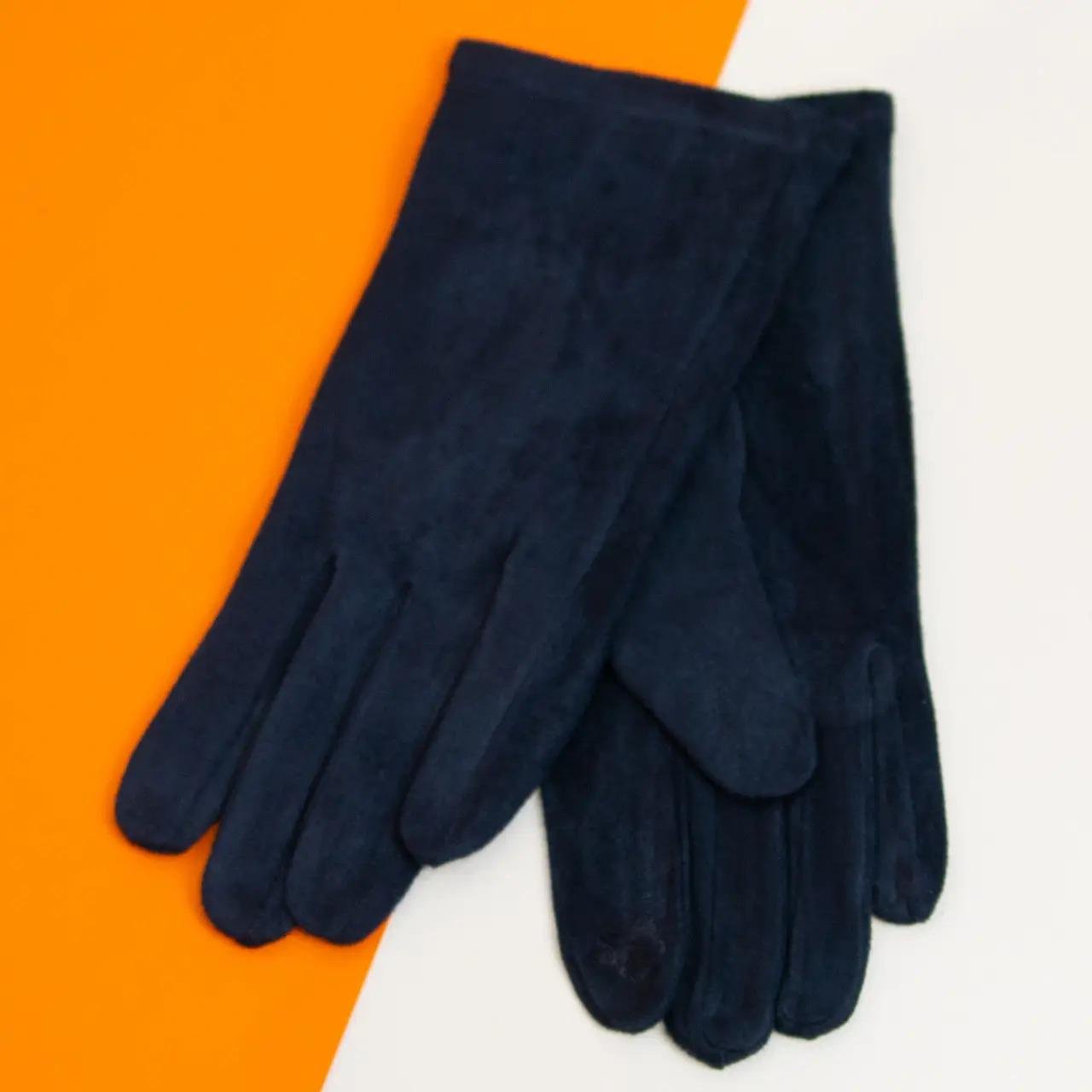 Рукавички жіночі замшеві для сенсорних телефонів M (№20-1-1)