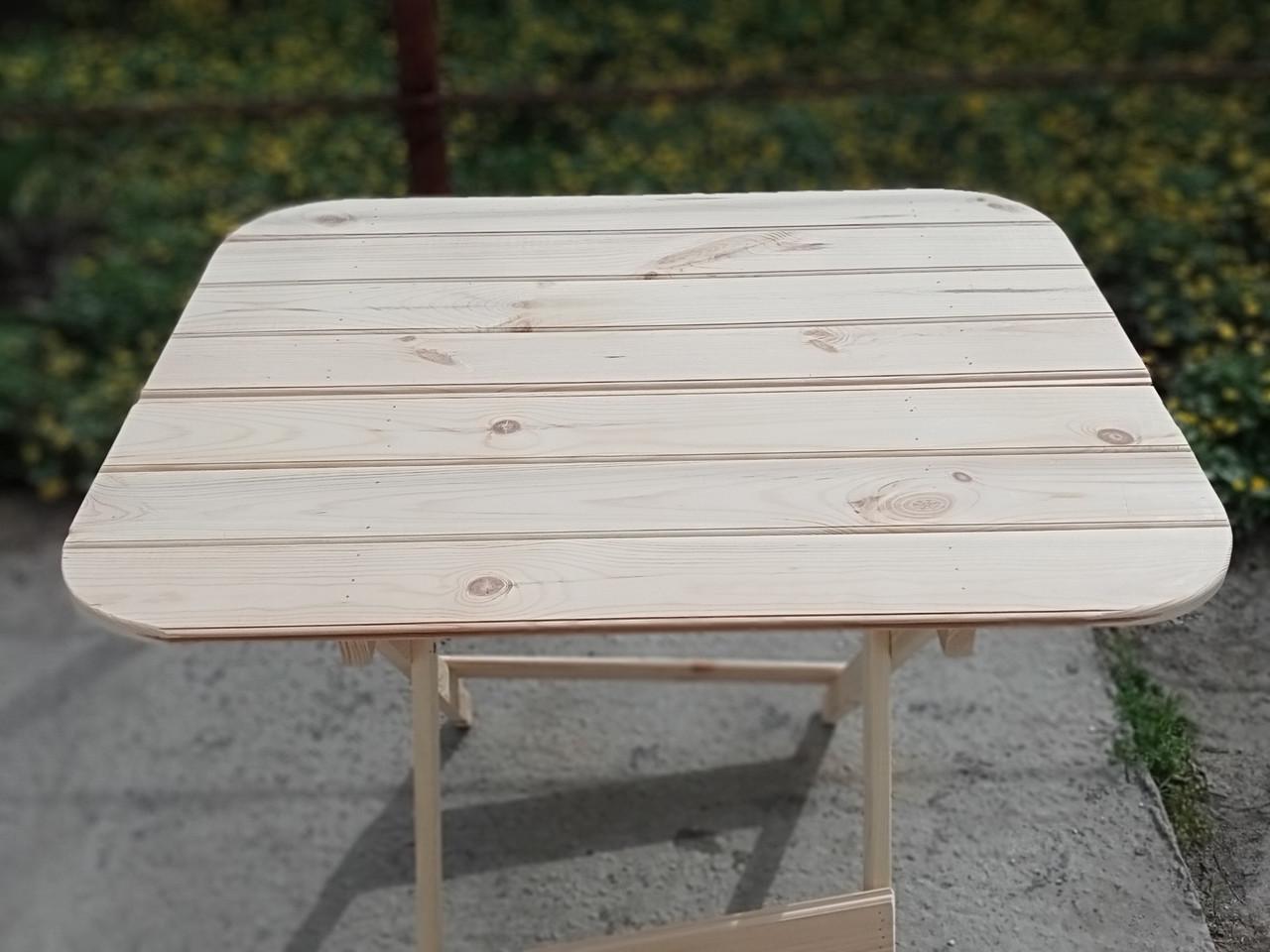 Стіл дерев'яний із сосни 80х60 см (25442182) - фото 2