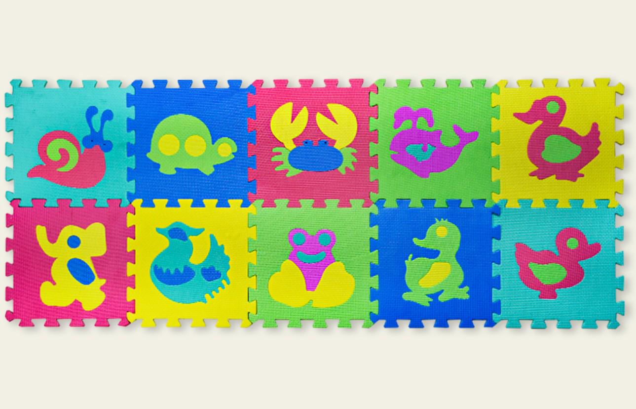 Пазлы фомовые EVA 4 детали/5 видов 60,5х60,5х4 см 10 шт. (1653) Пазлы фомовые EVA 4 детали/5 видов 60,5х60,5х4 см 10 шт. (1653)