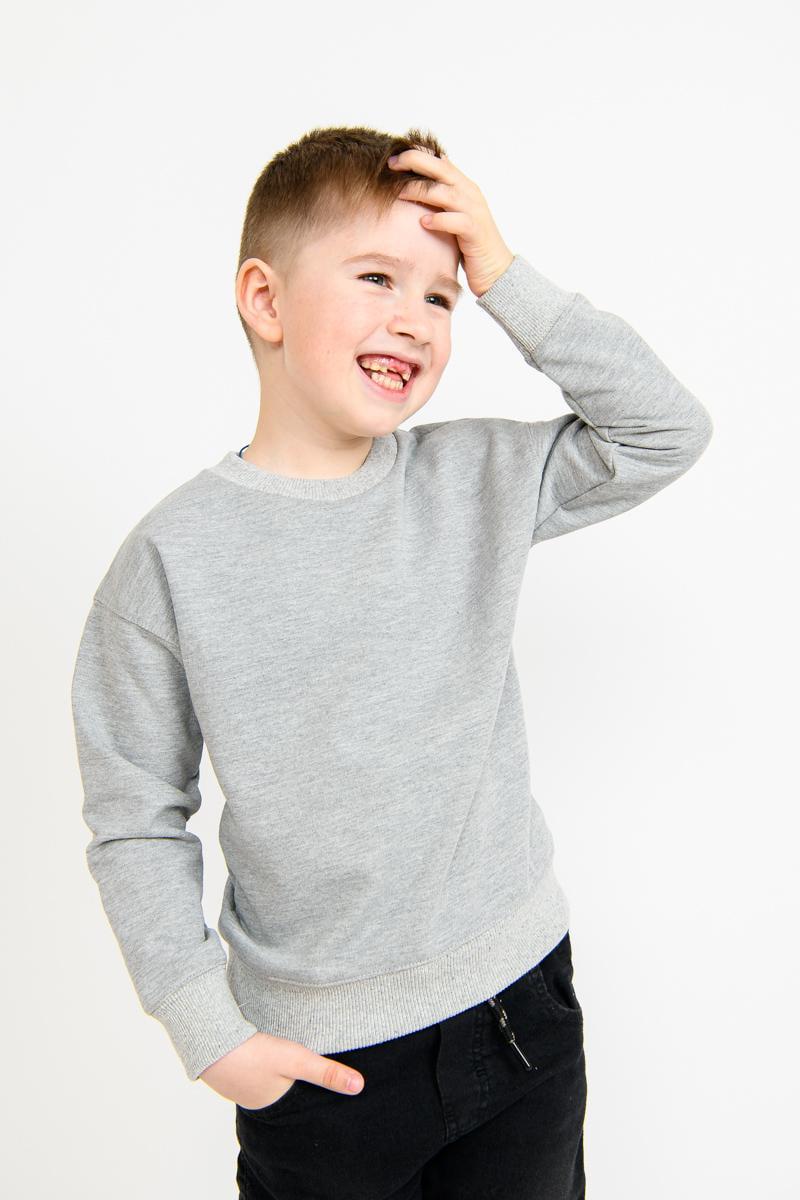 Світшот для хлопчиса 134 см Сірий (V-841170-134с) - фото 2 Світшот для хлопчиса 134 см Сірий (V-841170-134с) - фото 2