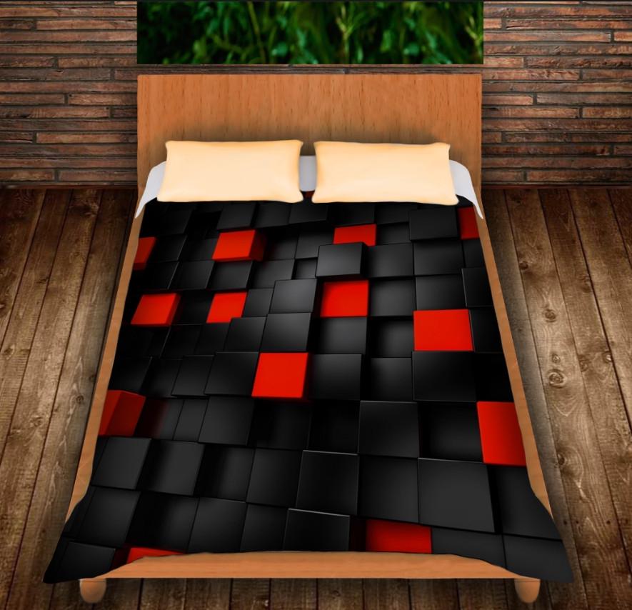 Плед с 3D принтом Undegraund red cub 150х200 см (epi_0024)