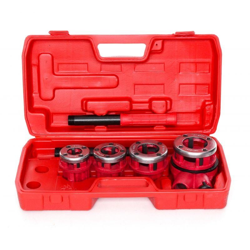 Клуп трубний зі змінними плашками 1/4"/3/8"/1/2 3/4/1"/1 1/4" Kraft&Dele KD330