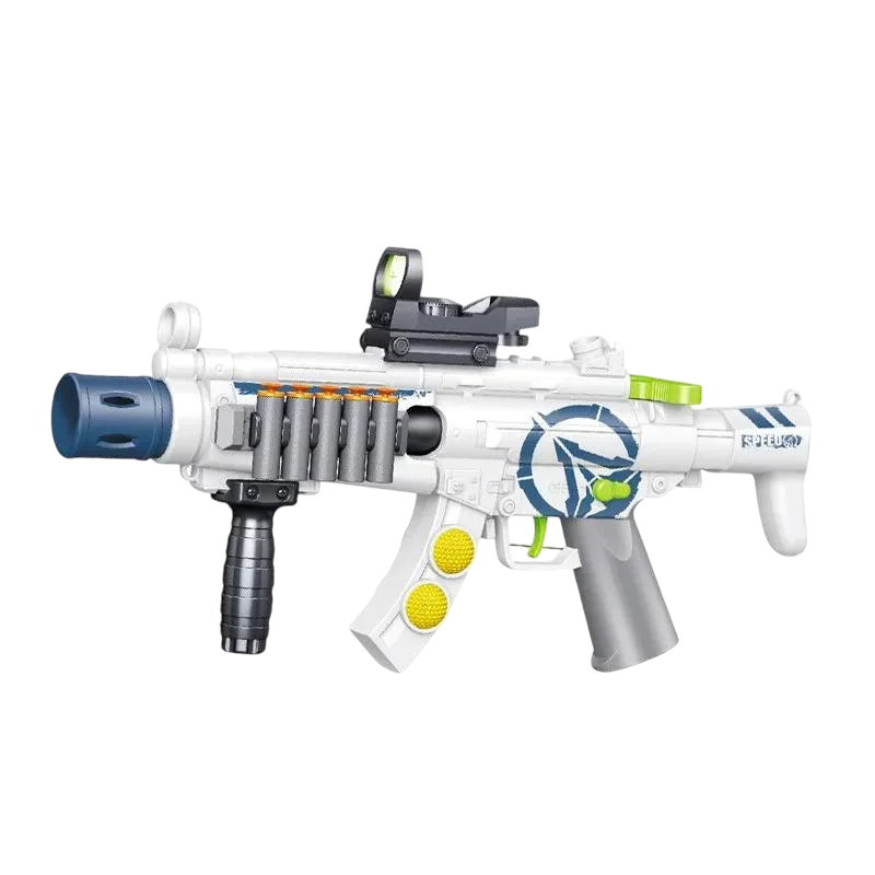 Игрушечный механический автомат бластер стреляет мягкими пулями и резиновыми шариками (2062800556)