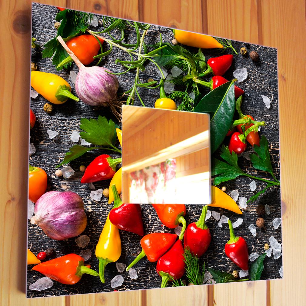 Зеркало декоративное Специи и приправы 260х260 мм (M03761)