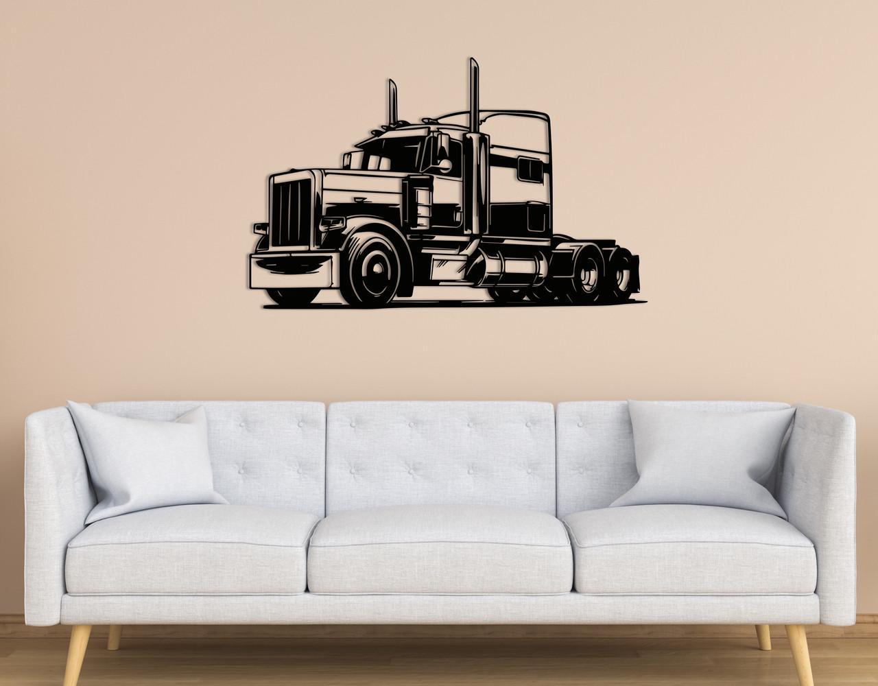 Декоративное панно на стену Upwood Decor Truck 2 35х55,3 см Black (1584374384)