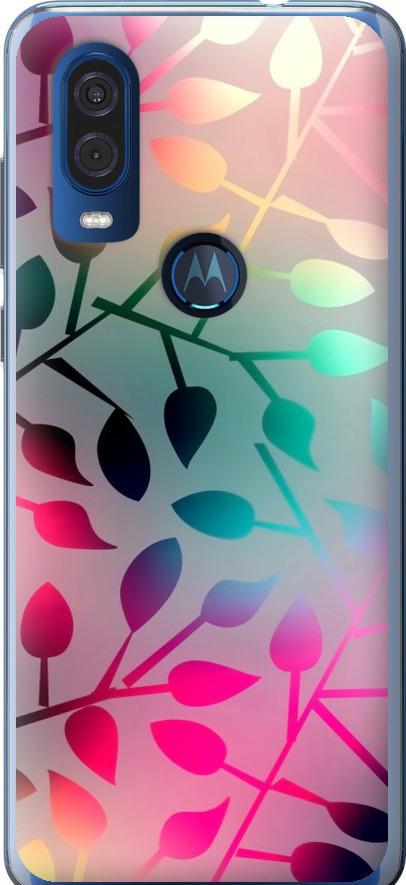Чехол на Motorola One Vision Листья (2235u-1782-42517)