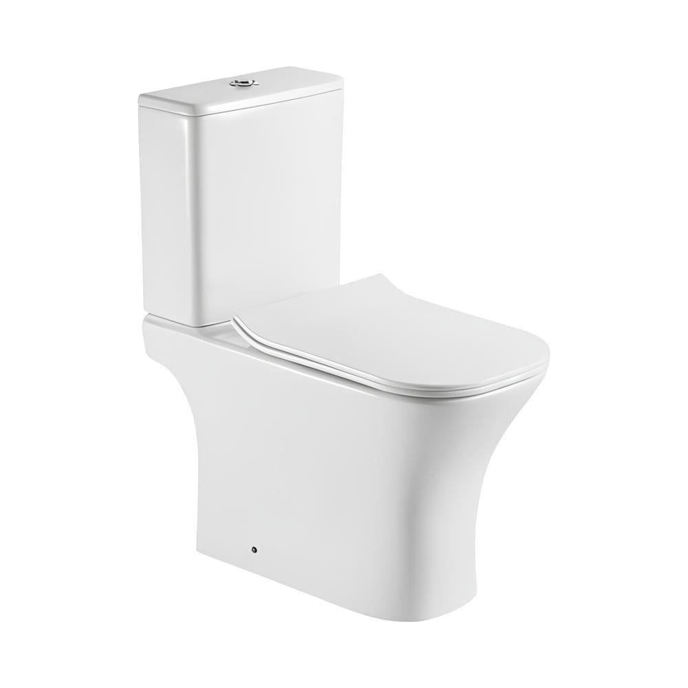 Унитаз-компакт напольный Koller Pool Trend безободоковый с крышкой и смывным бачком Белый (1827550199)