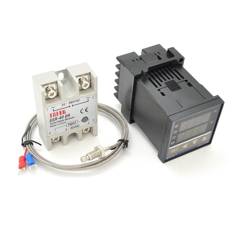Контролер температури і твердотільне реле REX-C100FK05-VхAN M6 85-265V + SSR-40DA+M6