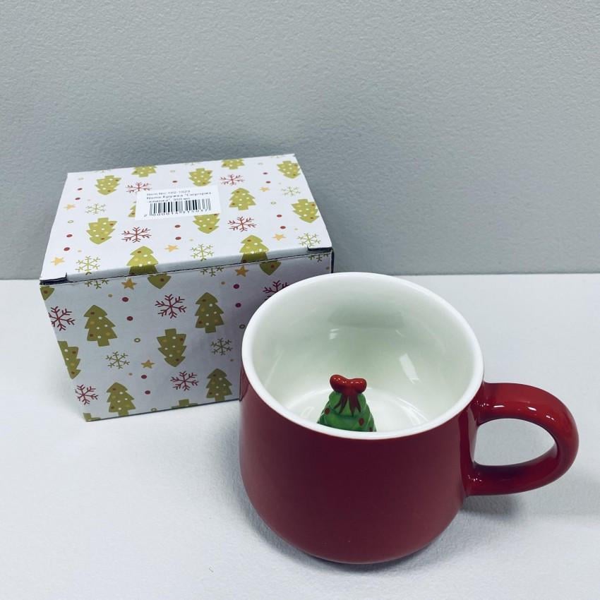Чашка керамічна Olens 102-1023 Сюрприз-ялинка 350 мл (2427285449) - фото 1 Чашка керамічна Olens 102-1023 Сюрприз-ялинка 350 мл (2427285449) - фото 1
