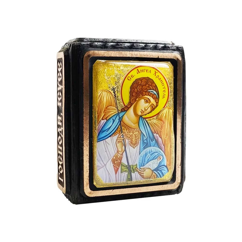 Икона Ангел Охранник миниатюра на дереве (11139287)