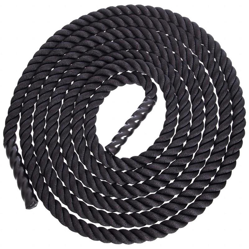 Канат для кроссфита Zelart COMBAT BATTLE ROPE FI-5311-9 9 м Черный (DR003145) - фото 4