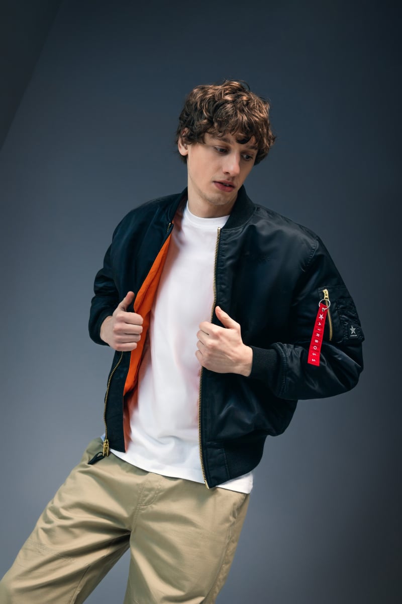 Куртка-бомбер Airboss MA-1 Flight Jacket NEW GEN 2XL Чорний (123253)