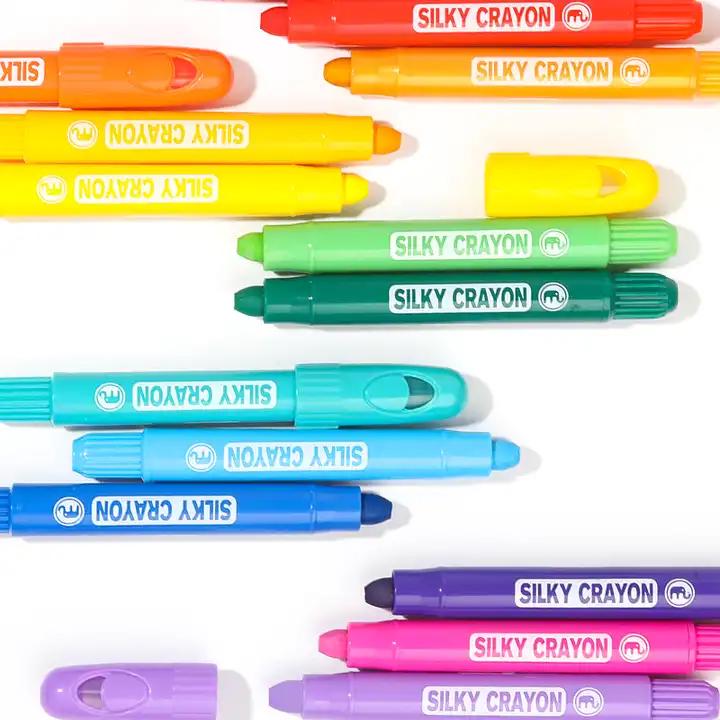 Карандаши восковые для рисования Крайоны Mobee 24 цв. - фото 2 Карандаши восковые для рисования Крайоны Mobee 24 цв. - фото 2