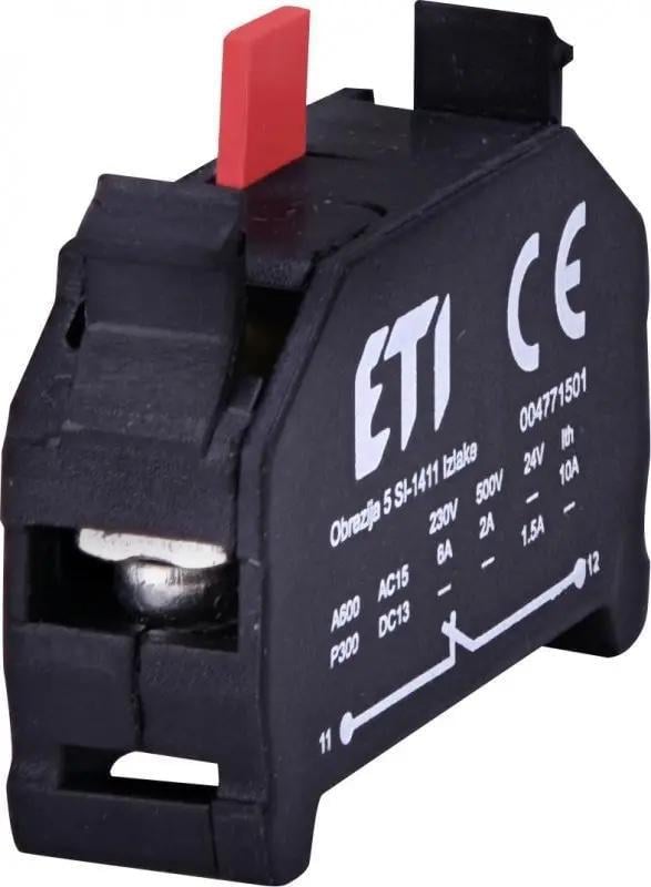 Блок контактів ETI E-NС 1NC (00000030297)