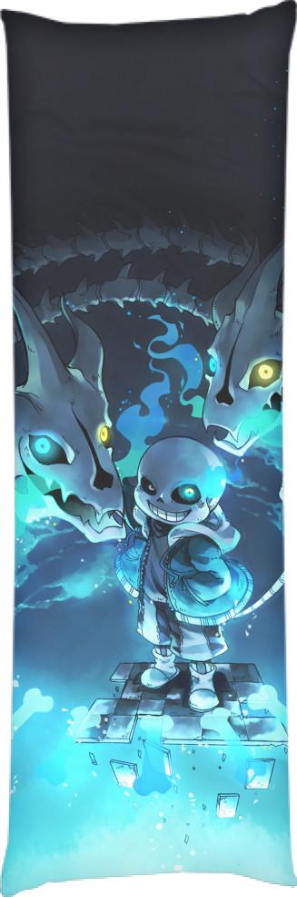Подушка дакимакура Sans Undertale 50x150 см (14106407)