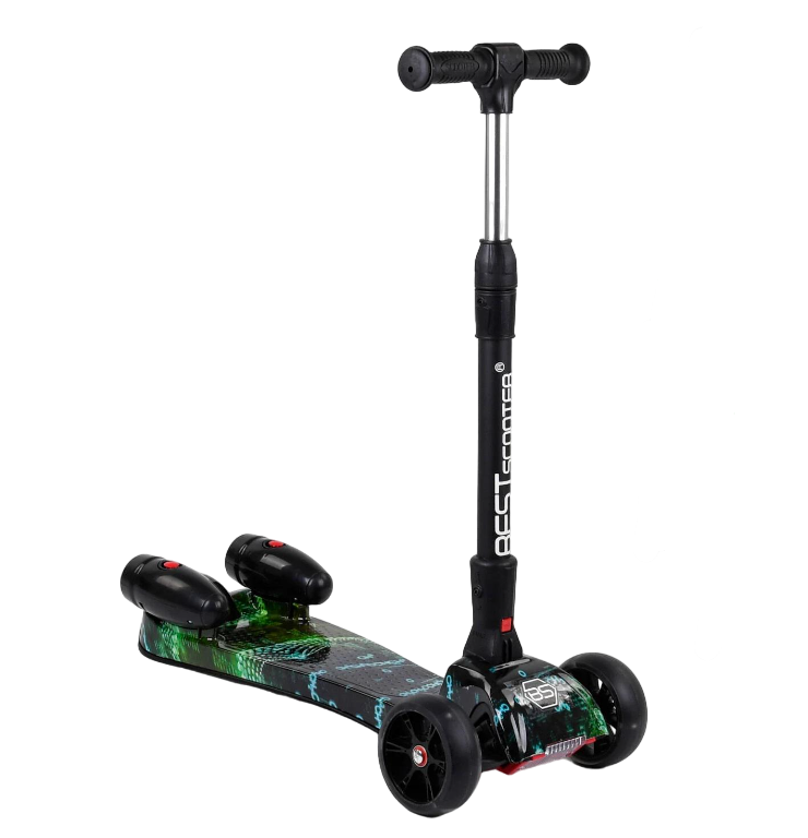 Самокат детский Best Scooter MAXI 65628 с парогенератором Черный (15451699) - фото 1