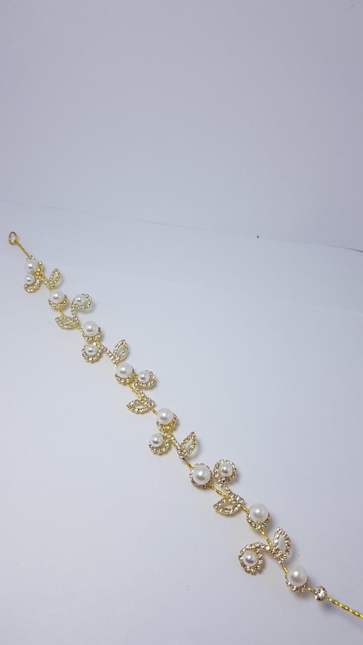 Шпилька в волосы тип 5 с камнями и жемчугом Золотистый (1822746198) Шпилька в волосы тип 5 с камнями и жемчугом Золотистый (1822746198)