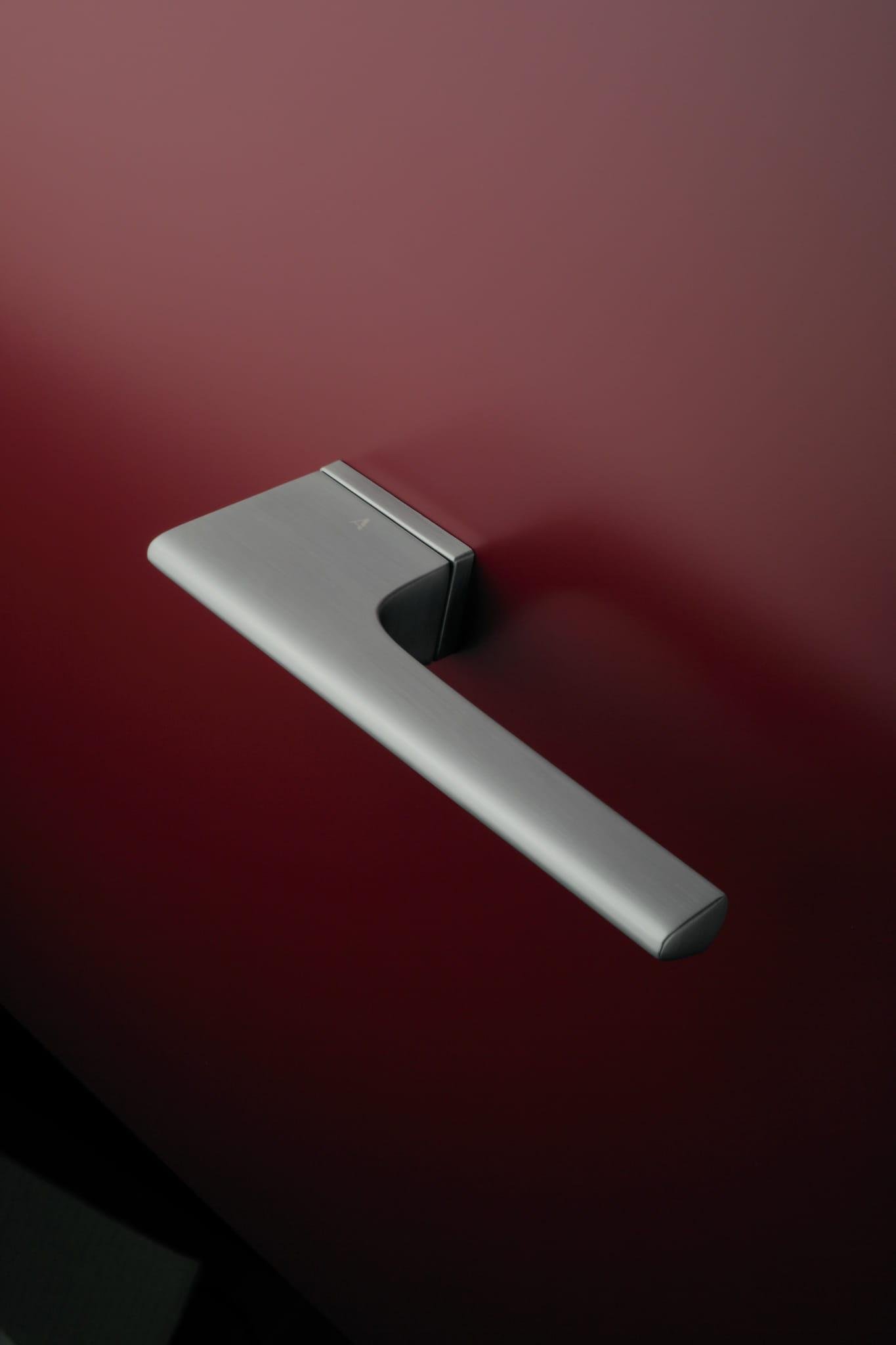 Дверная ручка APRILE Lupina RTH 7S тонкая розетка Сатин хром